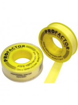 Лента фум "ProFactor" Professional 15м х 19 мм (желтая)